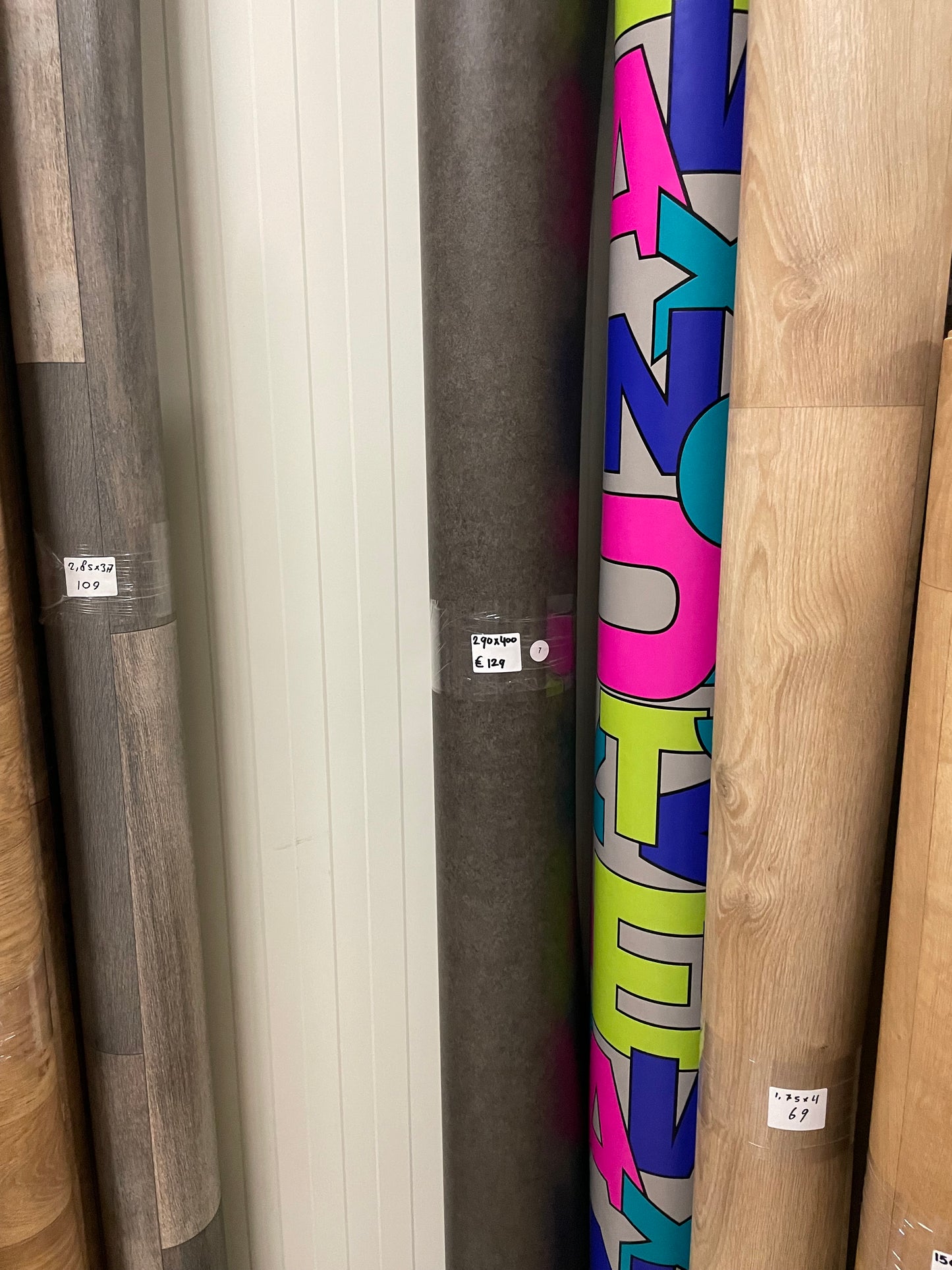 Antraciet Betonlook Project Vinyl Restpartij | 2,90x4,00mtr