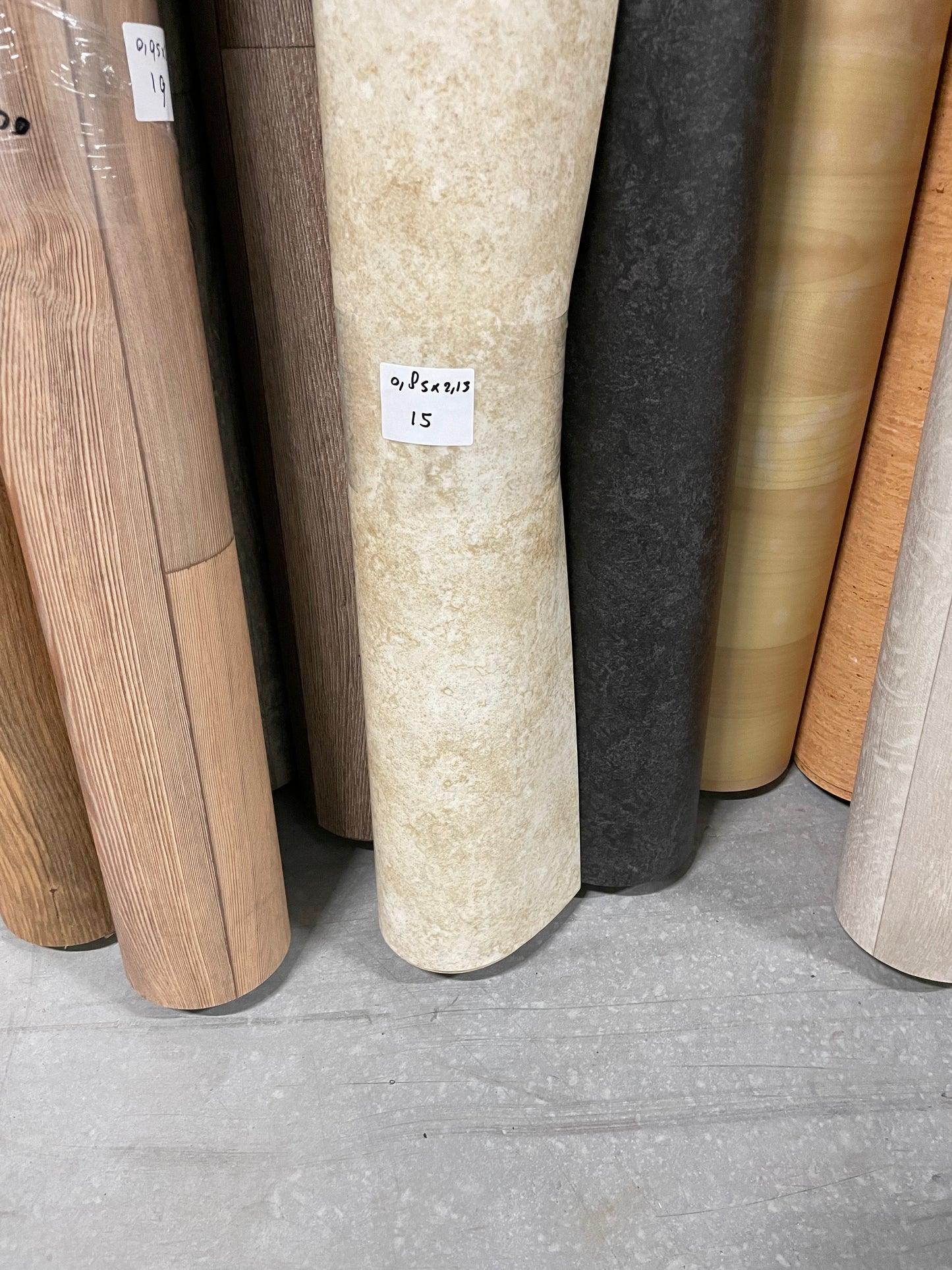 Tavertinlook Vinyl Restpartij | 0,85x2,15mtr