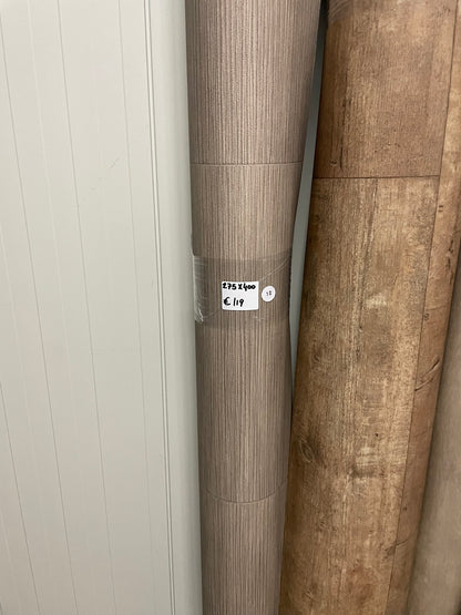 Grijsbruin Tegelmotief Vinyl Restpartij | 2,75x4,00mtr
