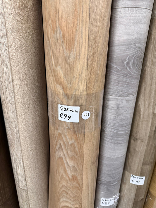 Licht Eiken Project Vinyl Restpartij |
2,25x4,00mtr
