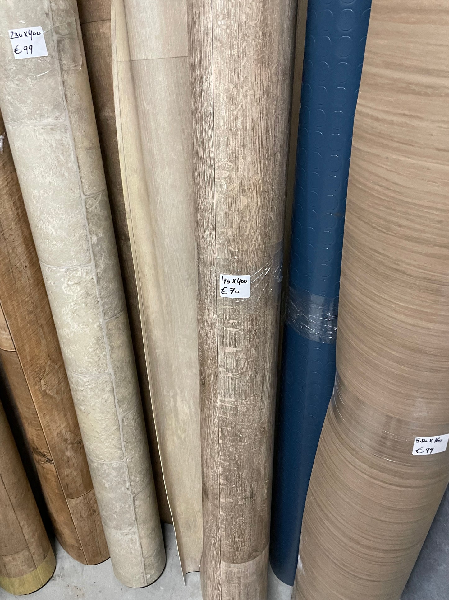 Grijsbruin Eiken Vinyl Restpartij | 1,75x4,00mtr