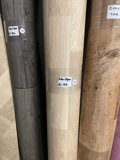 Licht Eiken Vinyl Restpartij |2,80x4,00mtr