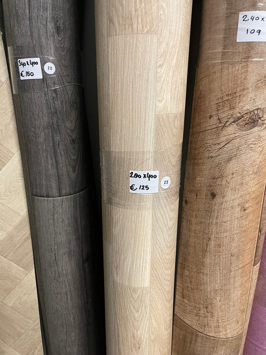 Licht Eiken Vinyl Restpartij |2,80x4,00mtr