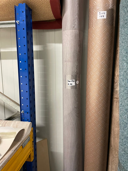 Grijs Eiken Vinyl Restpartij |3,40x3,95mtr