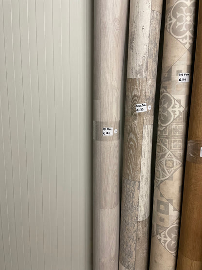 Licht Noestarm Eiken Grijs Vinyl Restpartij |2,90x4,00mtr