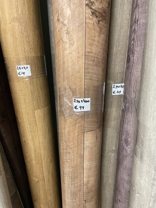 Rustiek Eiken Vinyl Restpartij | 2,35x4,00mtr