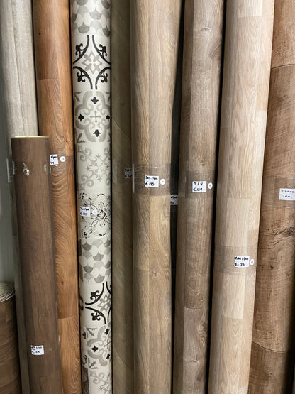 Rustiek Bruin Eiken Vinyl Restpartij | 3,25x4,00mtr