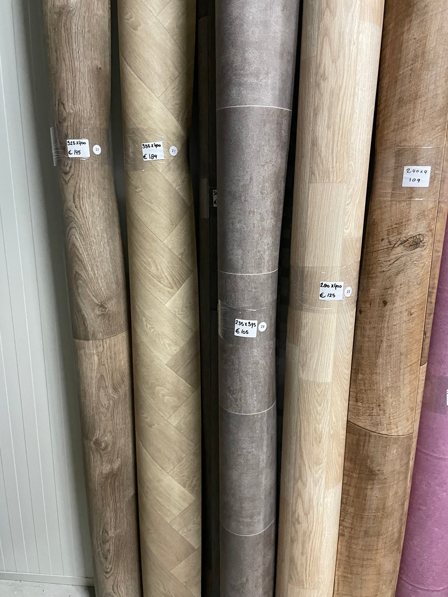 Grijs Tegelmotief Vinyl Restpartij |2,35x3,95mtr