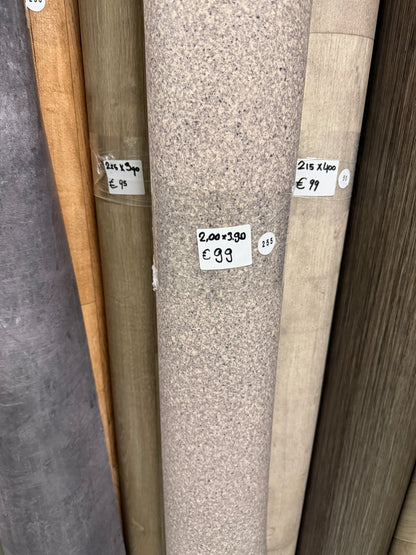 Licht Granito Vinyl Restpartij | 2,00x3,90mtr