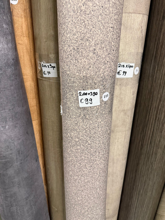 Licht Granito Vinyl Restpartij | 2,00x3,90mtr