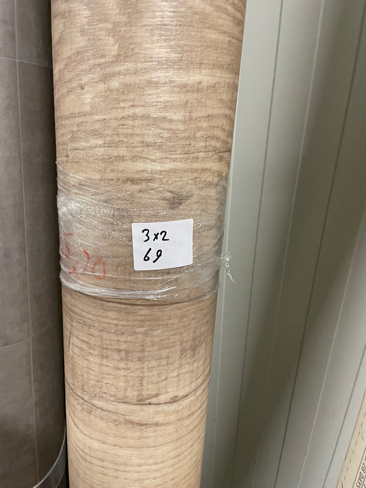 Bruin Verouderd Eiken Vinyl Restant | 2,00x3,00mtr