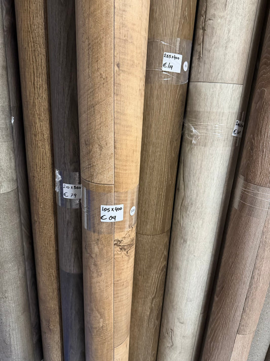 Licht Boer Eiken Vinyl Restpartij | 1,85x4,00mtr (7,4m2)