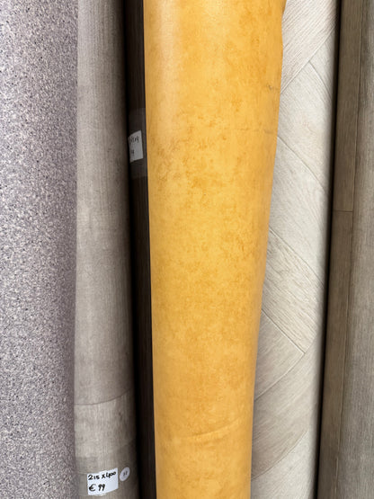 Oranje Gemarmerd Vinyl Restpartij | 2,00x4,00mtr