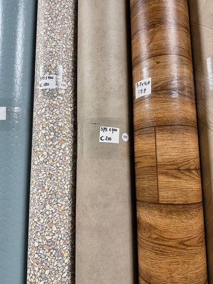 Greige Warm Beton Vinyl Restpartij | 3,75x4,00 (15,0m2)