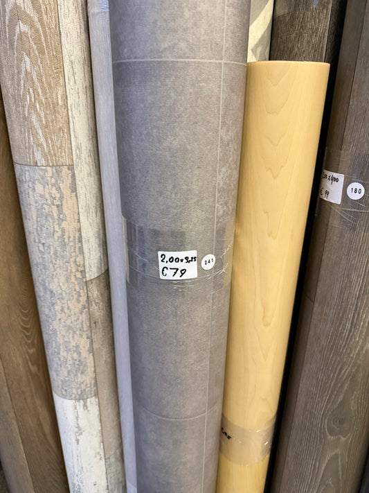 Grijs Tegelmotief Vinyl Restpartij | 2,00x3,25mtr
