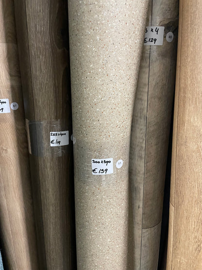 Beige Granietlook Vinyl Restpartij | 3,00x3,90mtr - Vinylrestpartij.nl 