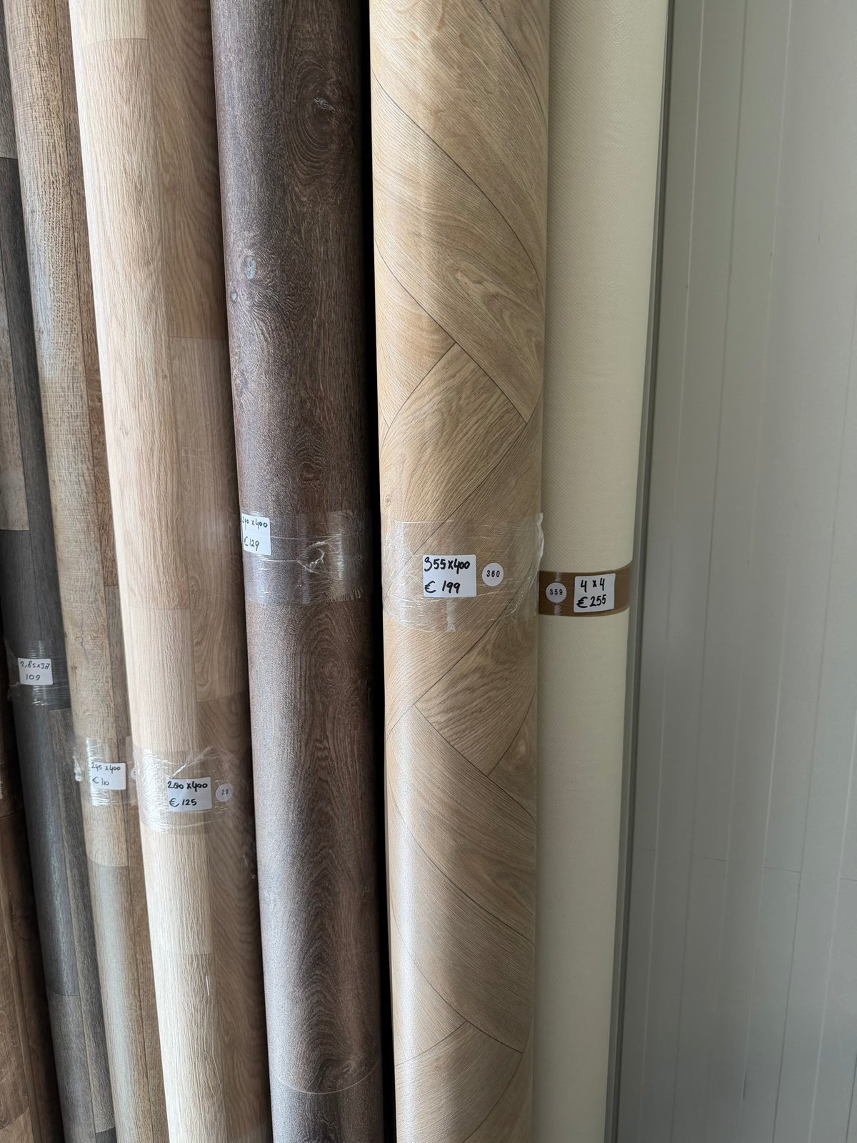 Licht Visgraat Naturel Vinyl Restpartij | 3,55x4,00 (14,2m2)