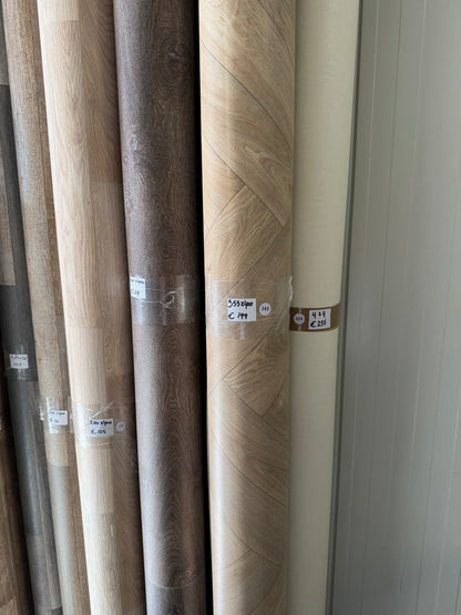 Licht Visgraat Naturel Vinyl Restpartij | 3,55x4,00 (14,2m2)