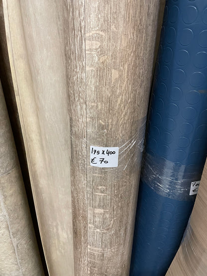Grijsbruin Eiken Vinyl Restpartij | 1,75x4,00mtr