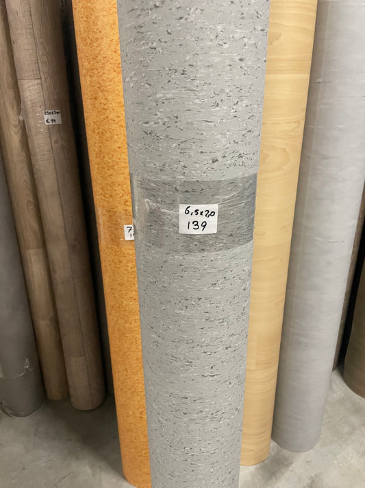 Grijs gemêleerd Project Vinyl Restpartij | 6,50x2,00mtr