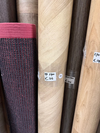 Licht Naturel Visgraat Vinyl Restpartij | 1,90x4,00mtr (7,6m2)