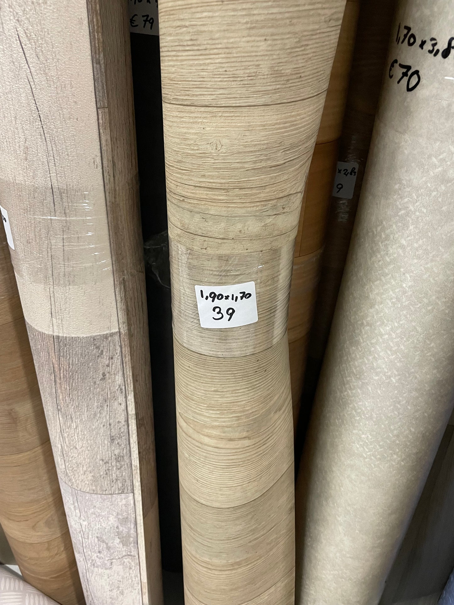 Naturel Licht Eiken Vinyl Restpartij | 1,70x1,90mtr