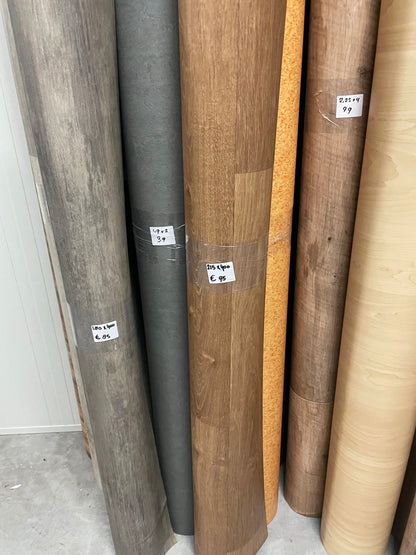 Donkerbruin Eiken Vinyl Restpartij | 2,15x4,00mtr