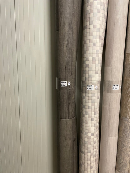 Antraciet Eiken Vinyl Restpartij |3,40x4,00mtr