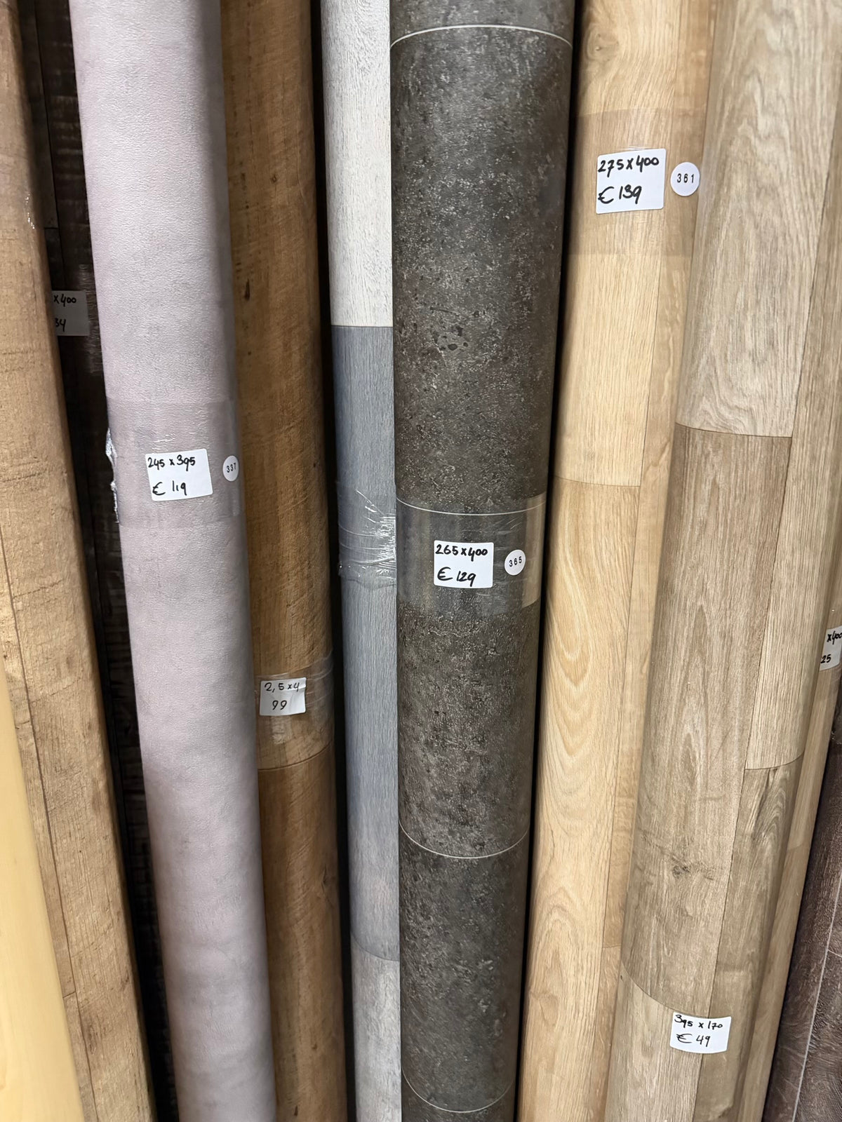 Donker Tegellook Vinyl Restpartij | 2,65x4,00 (10,6m2)