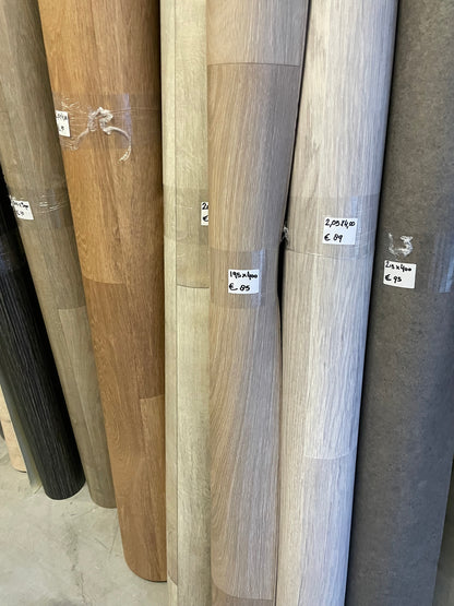 Greige Noestarm Eiken Vinyl Restpartij | 1,95x4,00mtr
