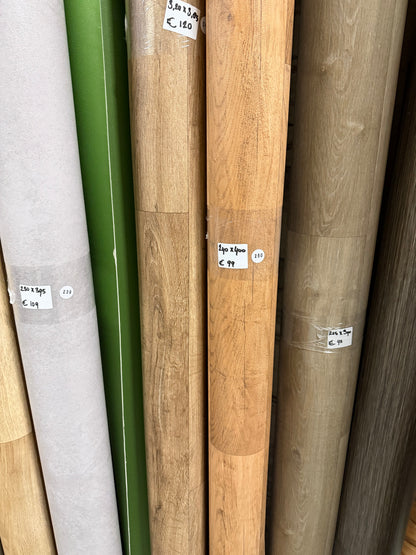Warm Rustiek Eiken Vinyl Restpartij | 2,40x4,00mtr