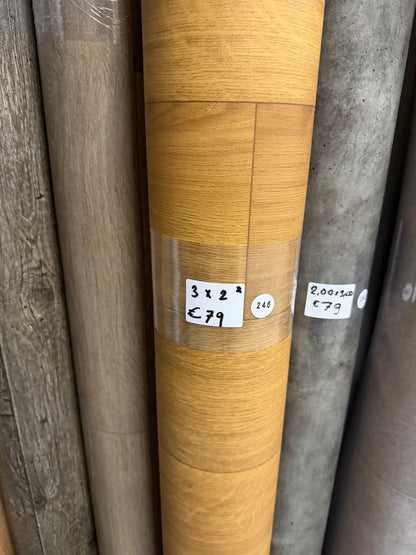 Warm Eiken Project Vinyl Restpartij | 2,00x3,00mtr (Extra Harde Toplaag)