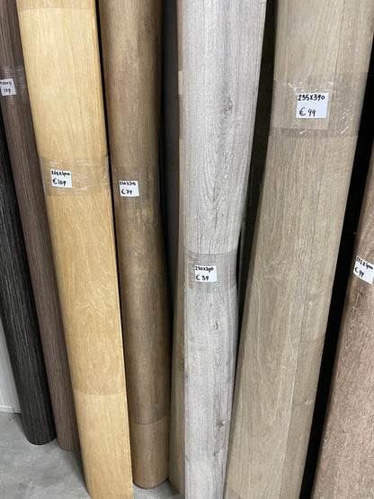 Licht Grijs Eiken Vinyl Restpartij | 2,30x2,90mtr