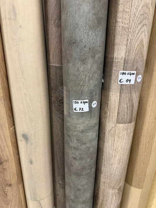 Donker Industrieel Beton Vinyl Restpartij | 1,50x4,00 (6,0m2)