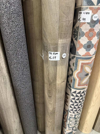 Rustiek Bruin EikenVinyl Restpartij | 1,55x4,00mtr (6,2m2)