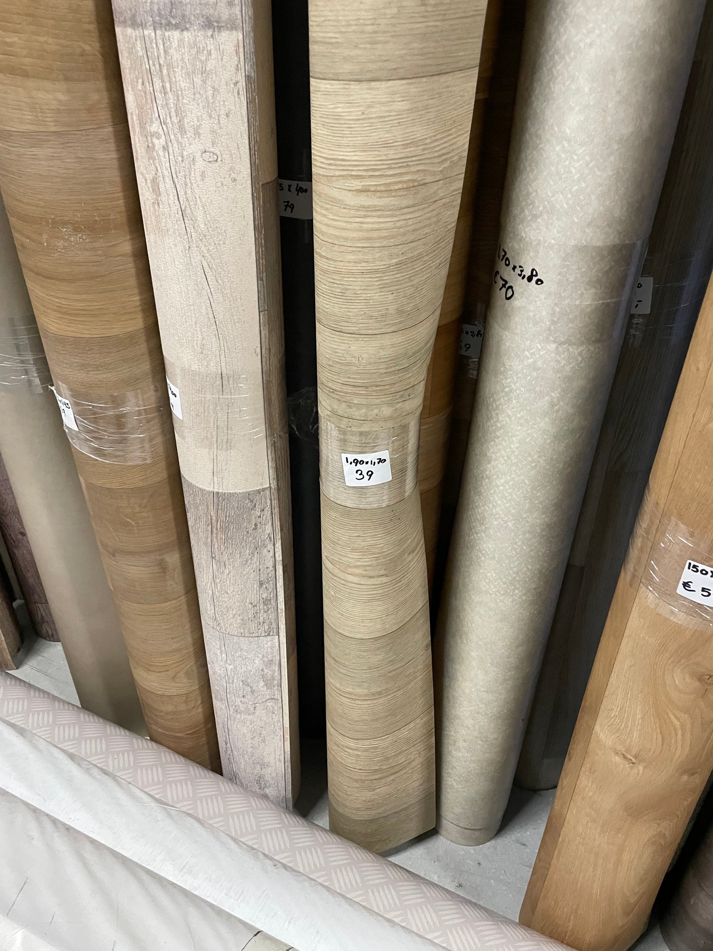 Naturel Licht Eiken Vinyl Restpartij | 1,70x1,90mtr