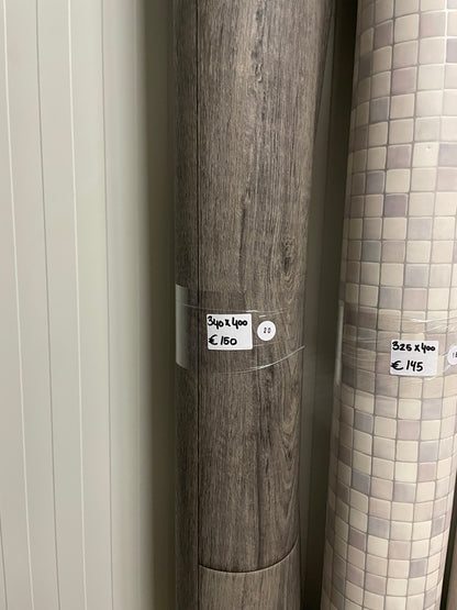 Antraciet Eiken Vinyl Restpartij |3,40x4,00mtr - Vinylrestpartij.nl 