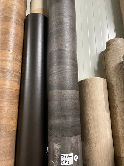 Antraciet Eiken Vinyl Restpartij | 3,60x4,00mtr - Vinylrestpartij.nl 