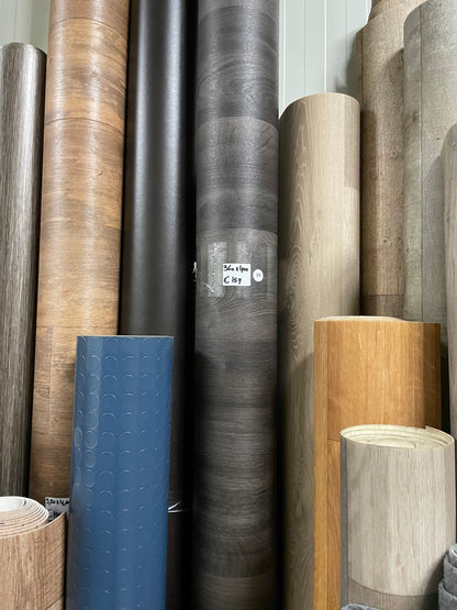 Antraciet Eiken Vinyl Restpartij | 3,60x4,00mtr - Vinylrestpartij.nl 