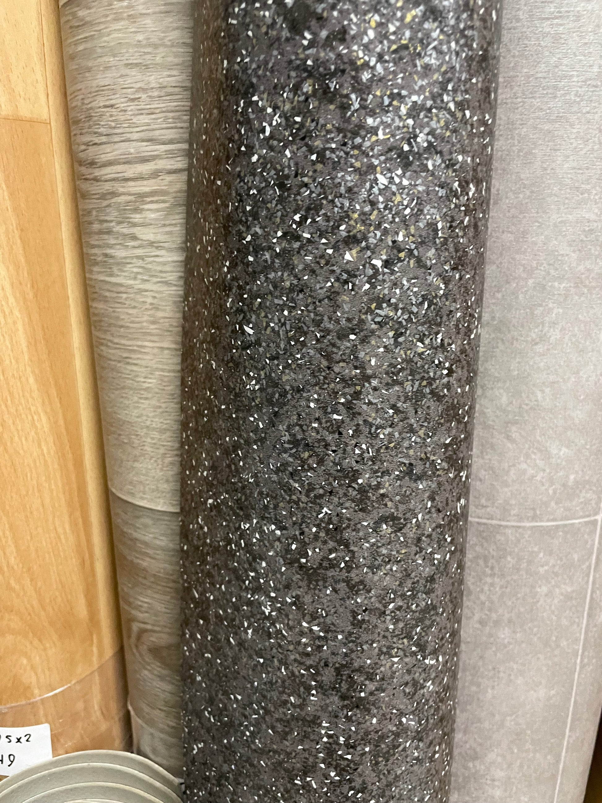 Antraciet Granietlook Vinyl Restpartij | 1,95x2,00mtr - Vinylrestpartij.nl 