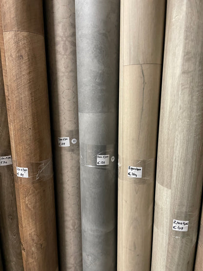 Antraciet Tegelmotief Vinyl Restpartij | 3,20x4,00mtr - Vinylrestpartij.nl 