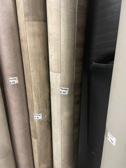 Licht Wit Eiken Vinyl Restpartij | 2,45x4,00mtr