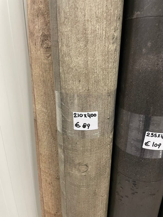 Forbo Novilon Grijsbruin Eiken Vinyl Restpartij | 2,10x4,00mtr