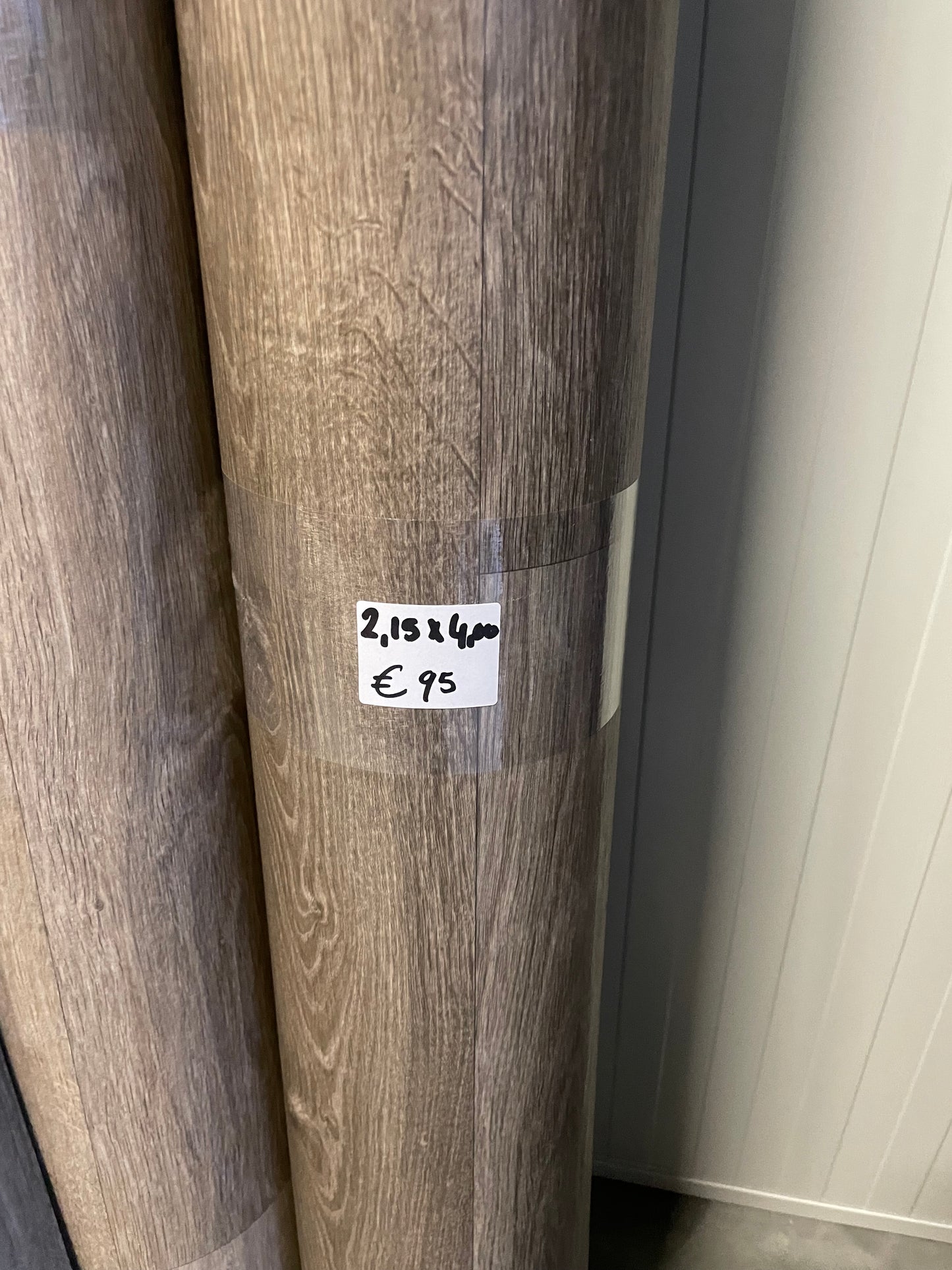 Donkerbruin Eiken Vinyl Restpartij | 2,15x4,00mtr