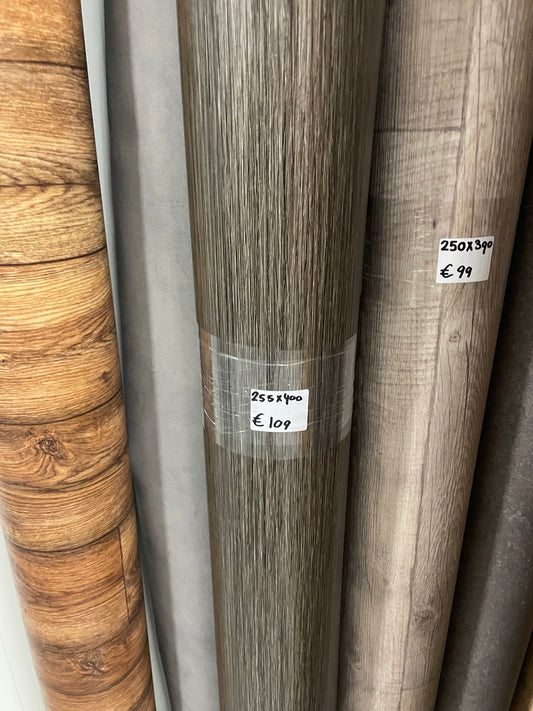 Bruin Bamboe Vinyl Restpartij | 2,55x4,00mtr