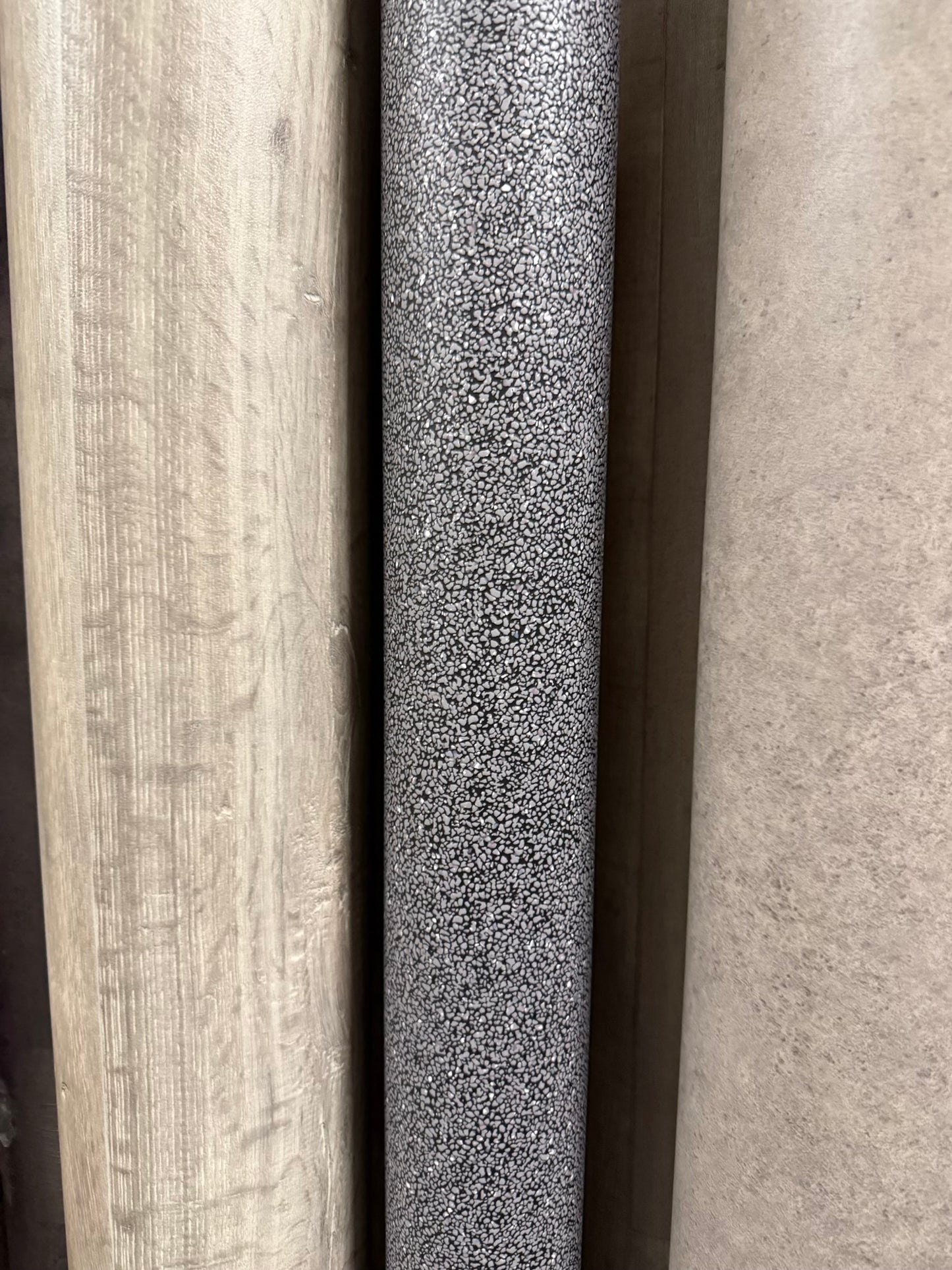 Zwart Granito Vinyl Restpartij | 2,35x3,95mtr (9,3m2)