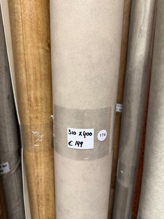 Beige Betonlook Vinyl Restpartij |
3,10x4,00mtr