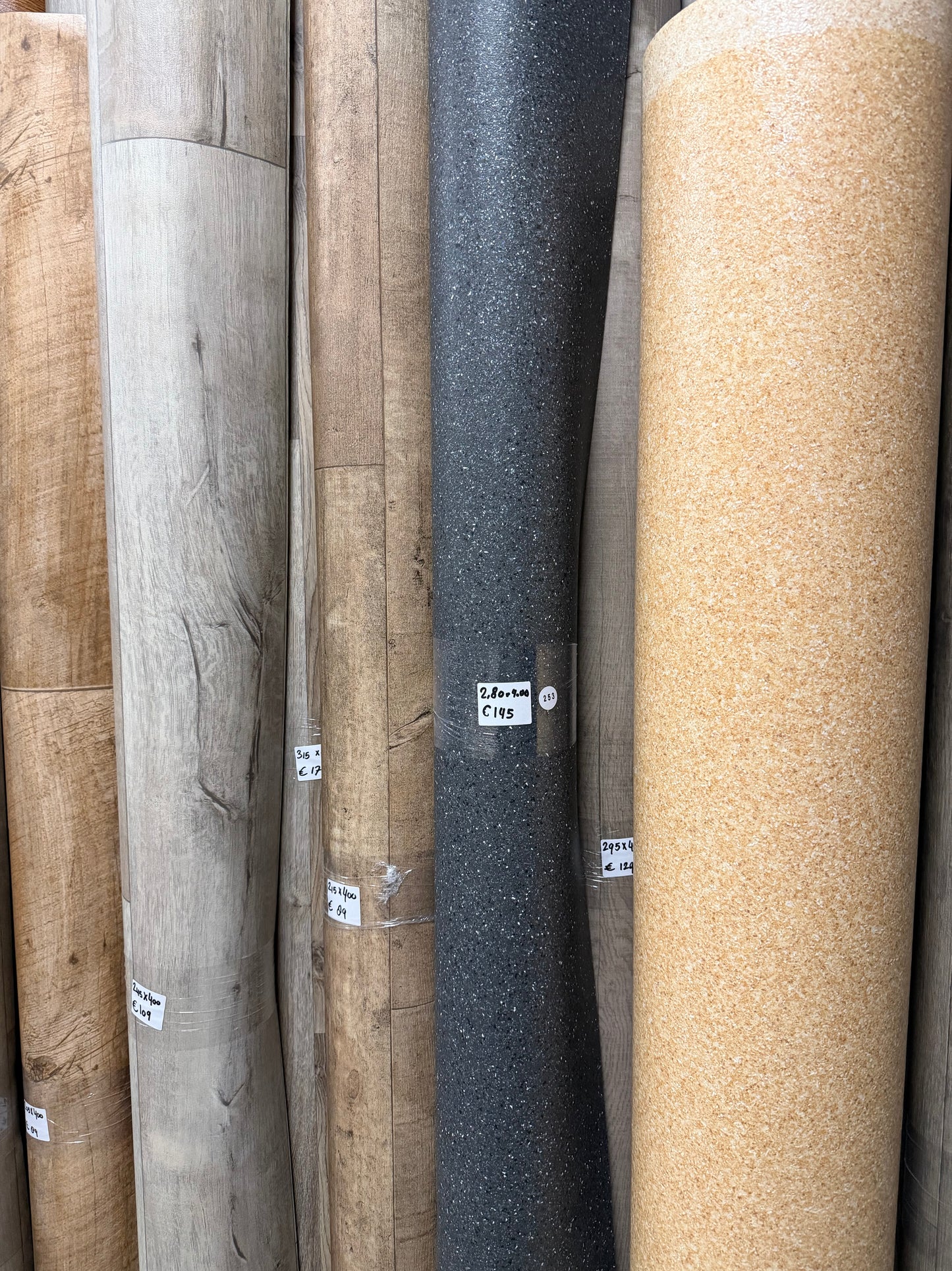 Donker Granito Vinyl Restpartij | 2,80x4,00mtr