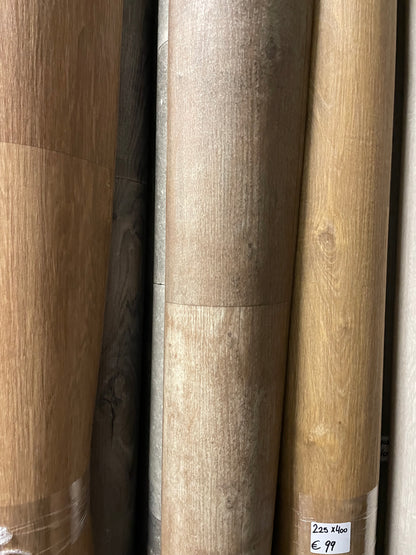 Warm Donkerbruin Eiken Vinyl Restpartij | 1,90x4,00mtr