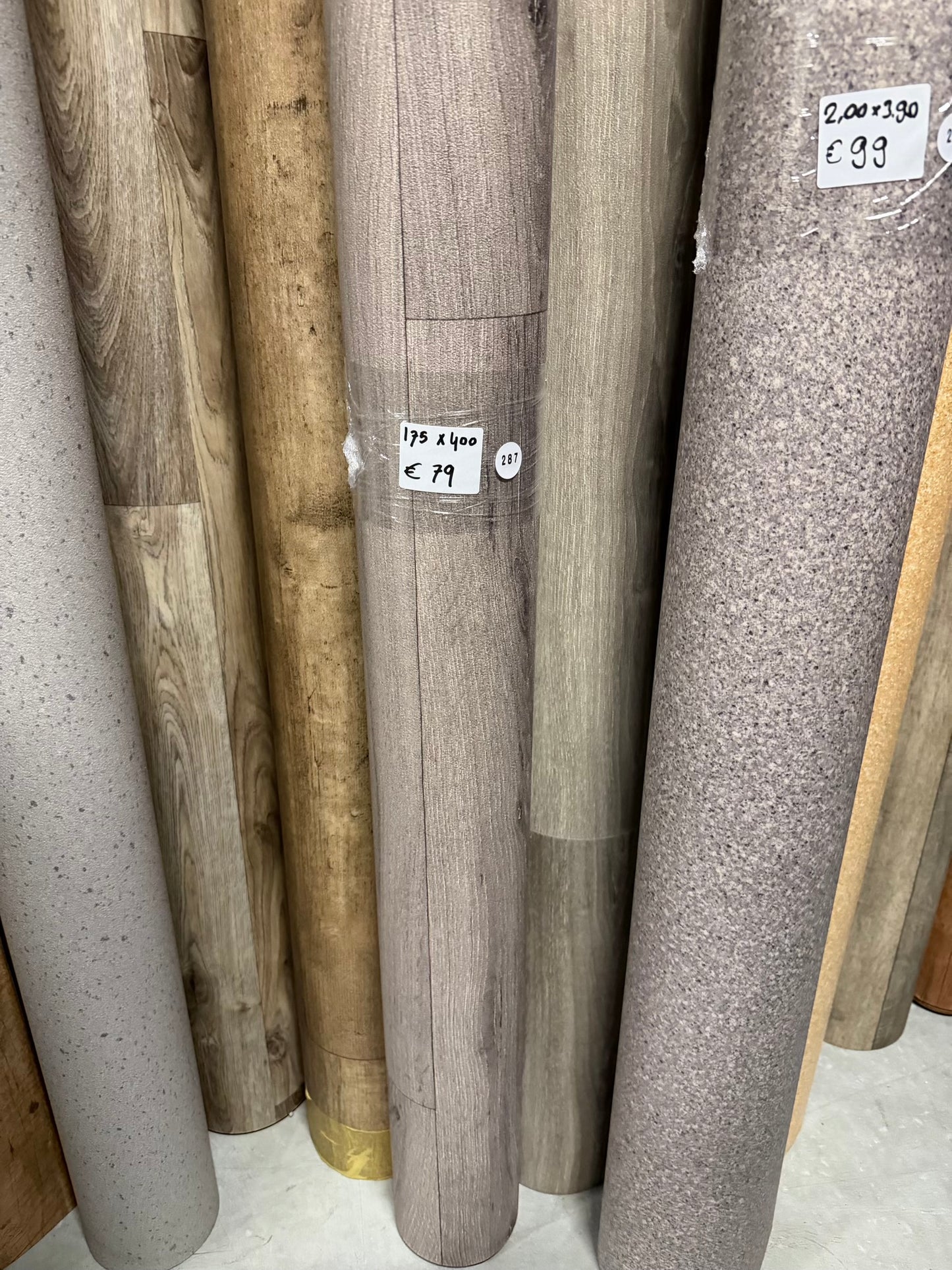 Grijsbruin Vinyl Restpartij | 1,75x4,00mtr (7,0m2)